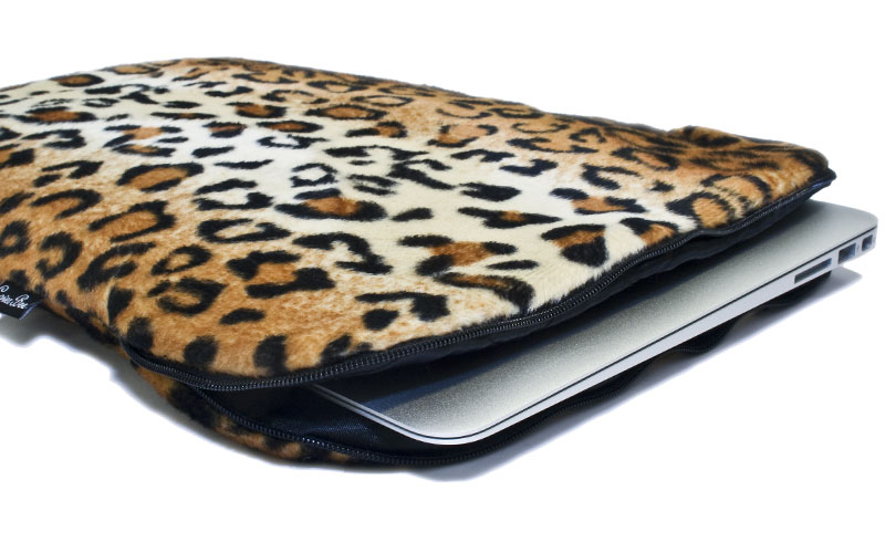 Housse macbook 13' motif léopard