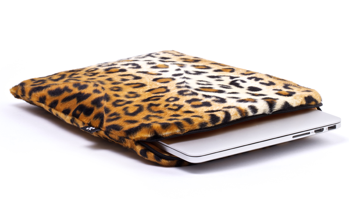Housse léopard Macbook (marron)